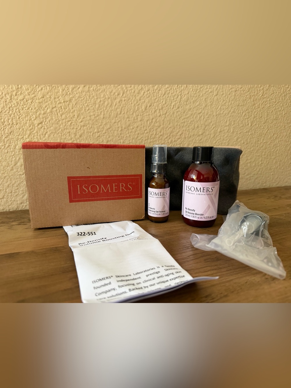 NEW SEALED ISOMERS Re-Densify Volume Boosting Duo 120ml + 30ml
